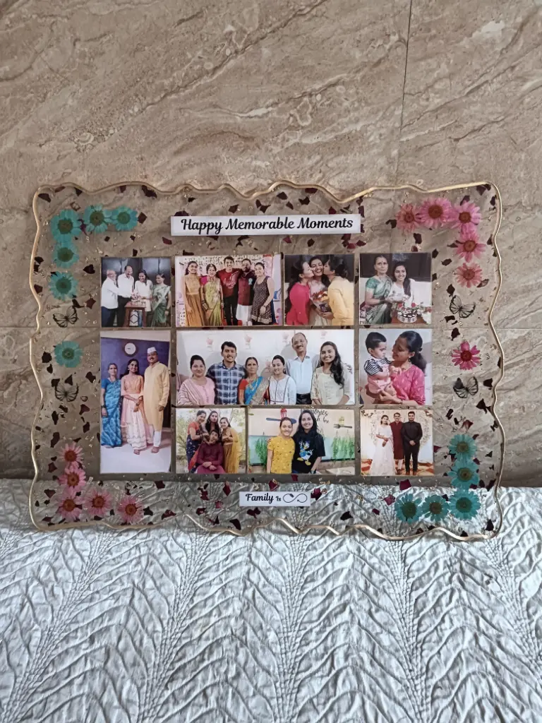 Image of 12x16 inch rectangle agate frame