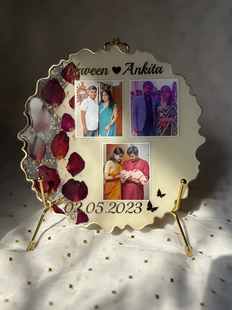 Image of 8 inch agate anniversary frame