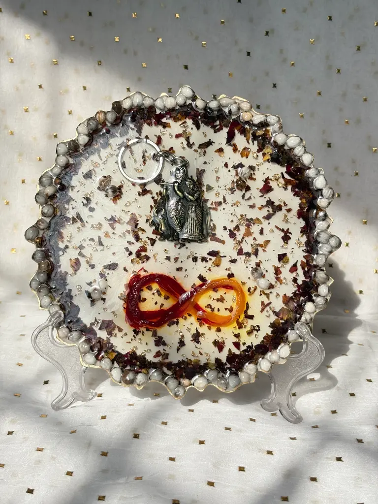 Image of 8 inch agate divine blessings frame
