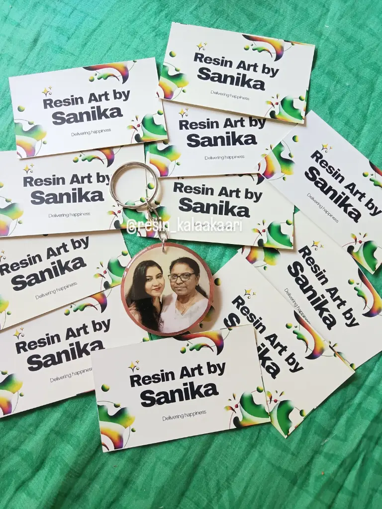 Image of One sided photo keychain