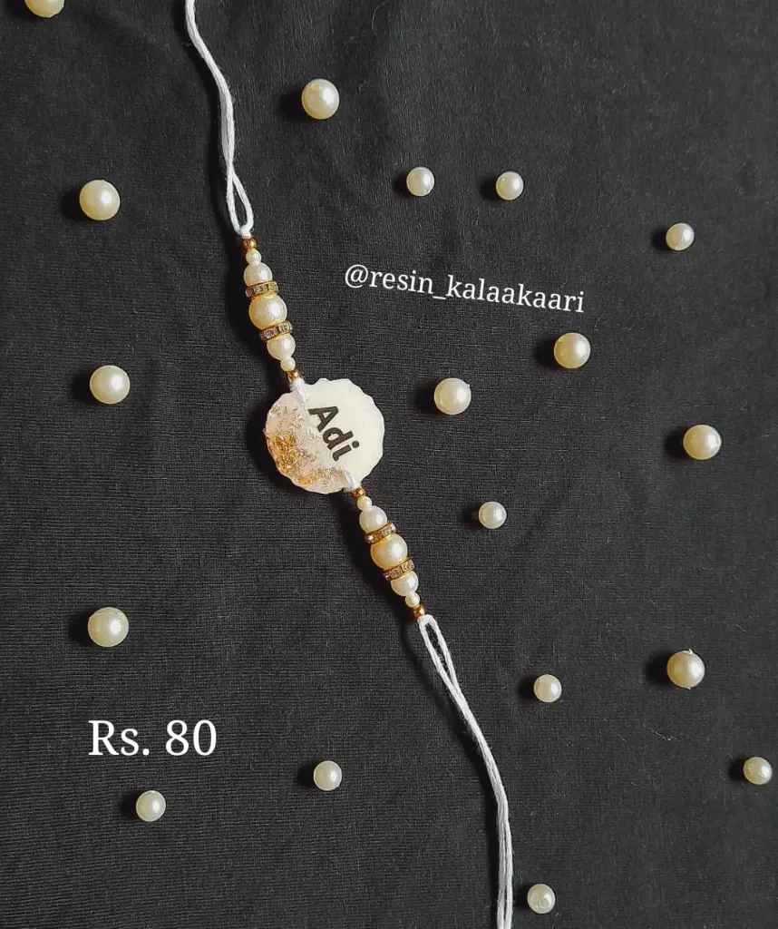 Image of Medium Size Personalised Name Rakhi